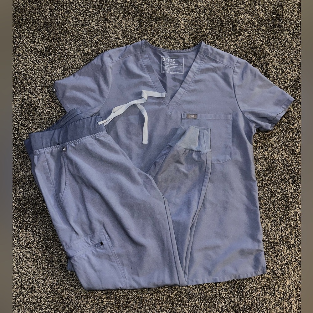 Figs Scrub set - Vapor Blue Space dye